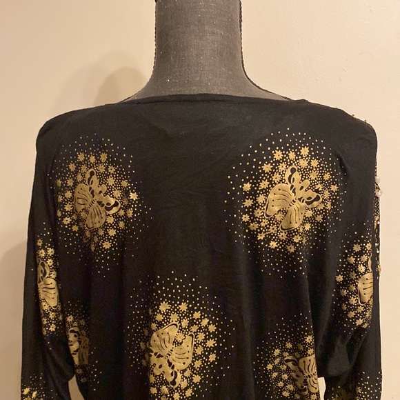 Vintage Bali chic top with beaded butterfly design size OS - Picture 10 of 13